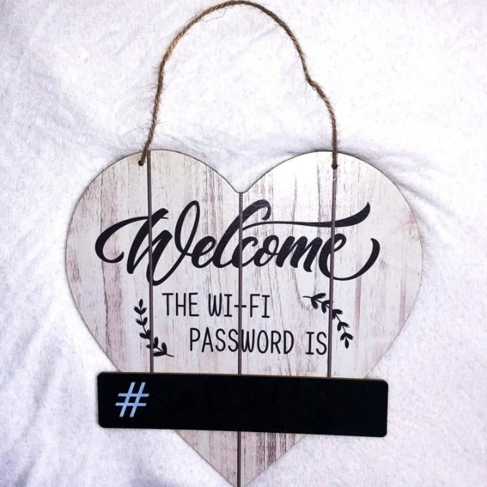 Welcome Wifi Sign